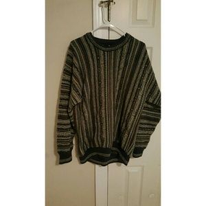 90s  multi colored sweater